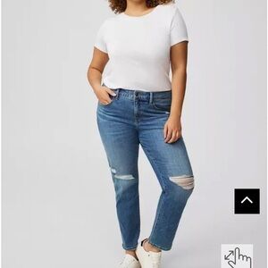Boyfriend Torrid Mid-Rise Blue‎ Jeans
22R